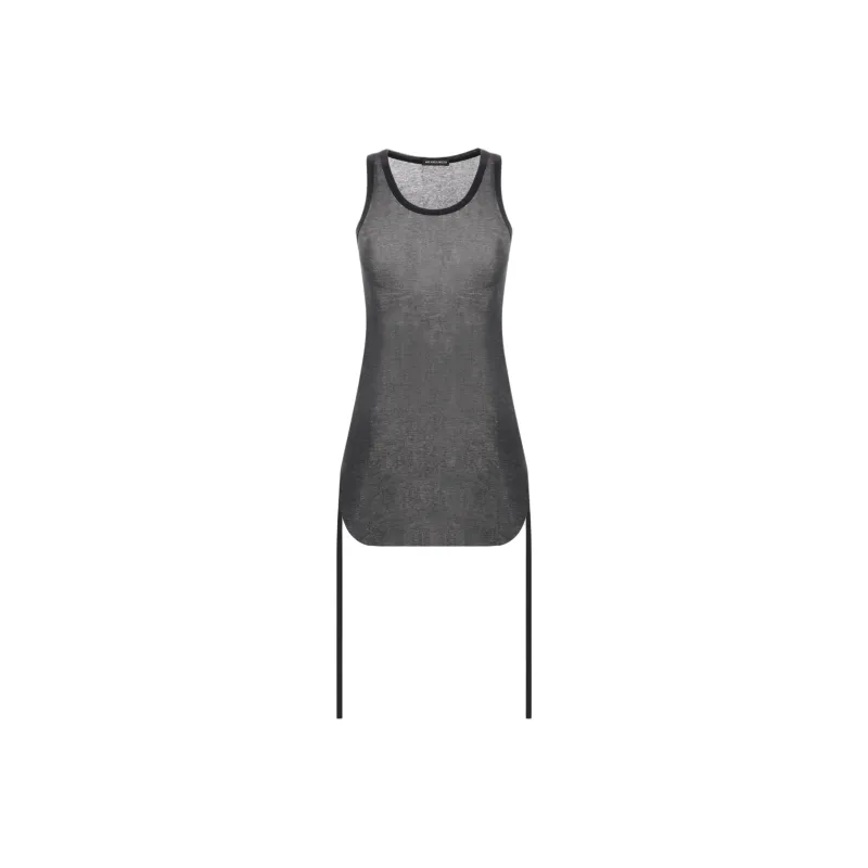 Ann Demeulemeester Mara Wrinkled Cropped Tank Top-0