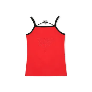 GUESS x YUEQI QI SS24 Tank Top Women's Flame Red