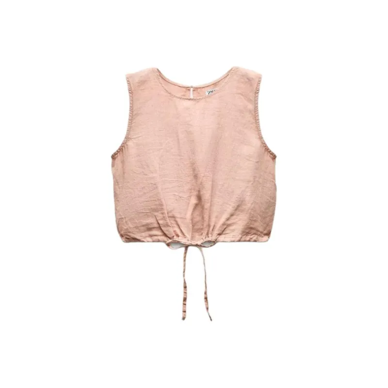 ZARA ZW Series Tank Tops Women's Pink-0