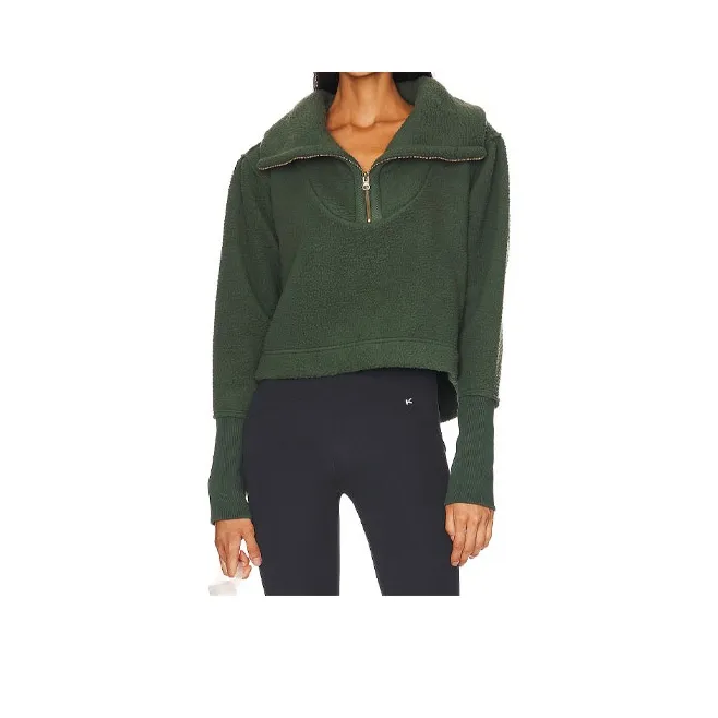 FREE PEOPLE Crop Tops Women's Green-0