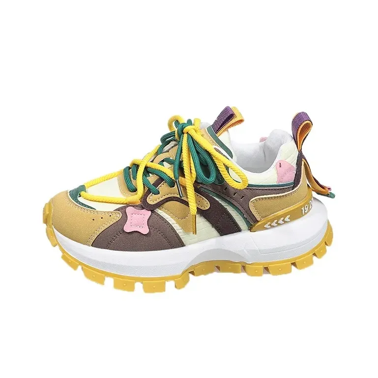 Dawei's House Cushioning Slip Resistant Chunky Sneakers Women's Gift Box Set-5
