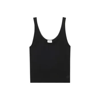 SAINT LAURENT Sleeveless Knitted Tank Top
