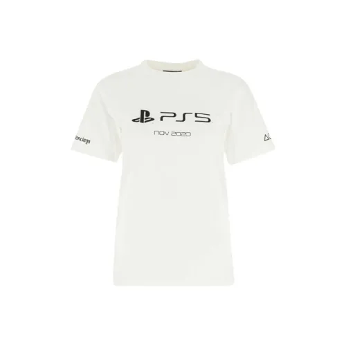 Balenciaga Playstation Small Fit Tee 'White/Black'