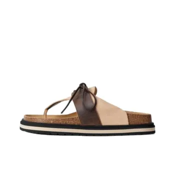 ZARA EVA Abrasion Resistant Flip Flops Men's Beige