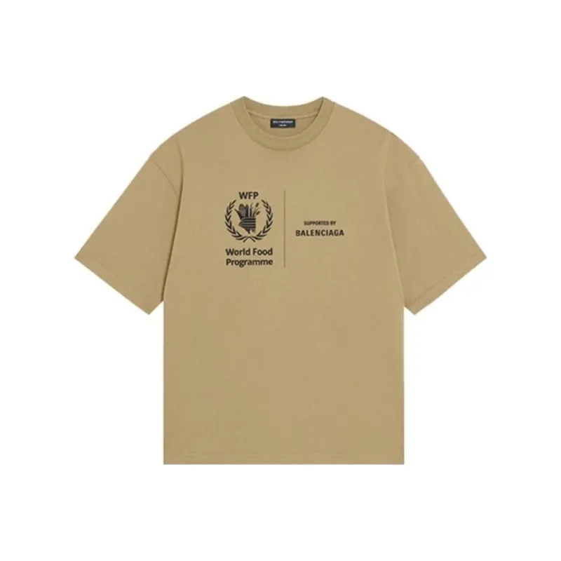 Balenciaga T-Shirt Regular Fit Women's Brown-0