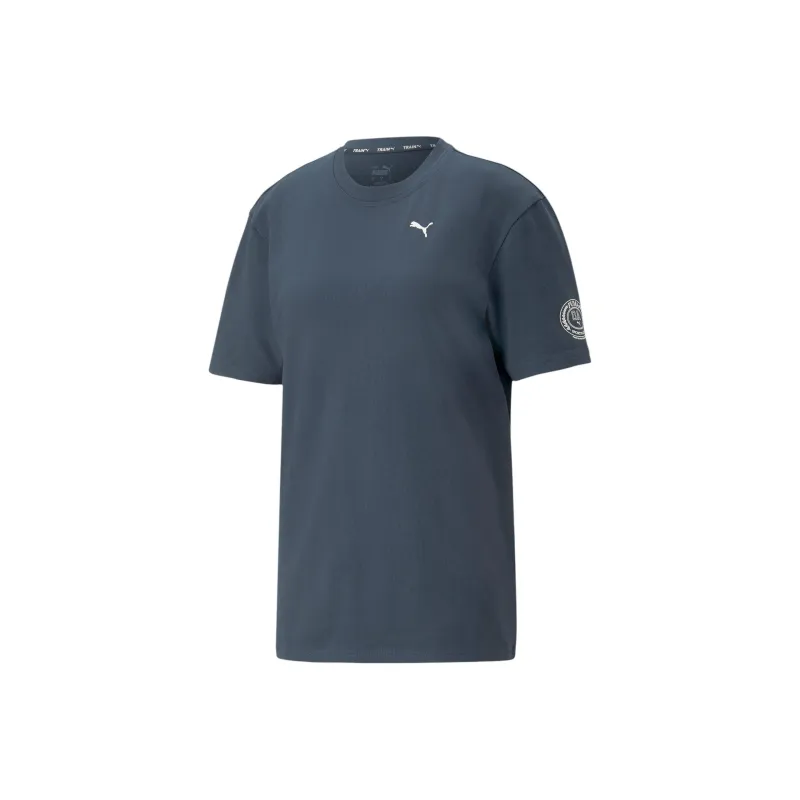 PUMA x OLIVIA Puma X Olivia Amato Drop Shoulder Sleeve T-Shirt Women's Blue-0
