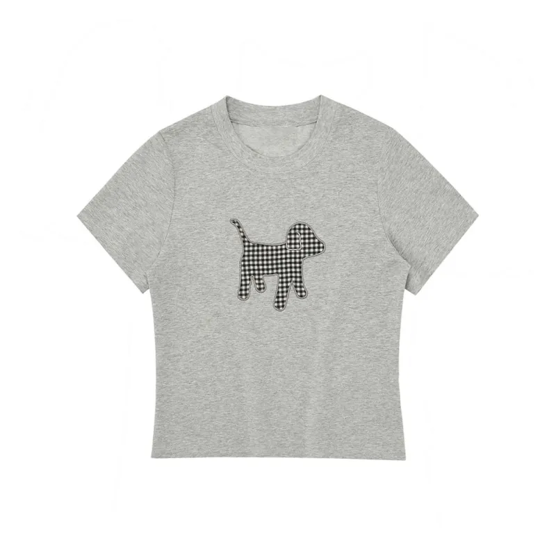 Ning Cai Yuer T Shirt Women's Gray-0