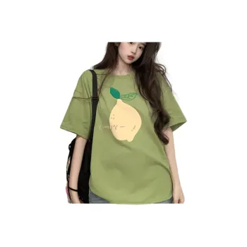 HUASJ T-Shirt Women's Avocado Green Lemon