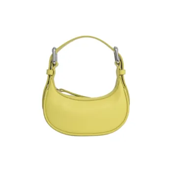 By Far Soho Grained Cow Leather One Shoulder Handbags Small Size Women's Yellow Apple