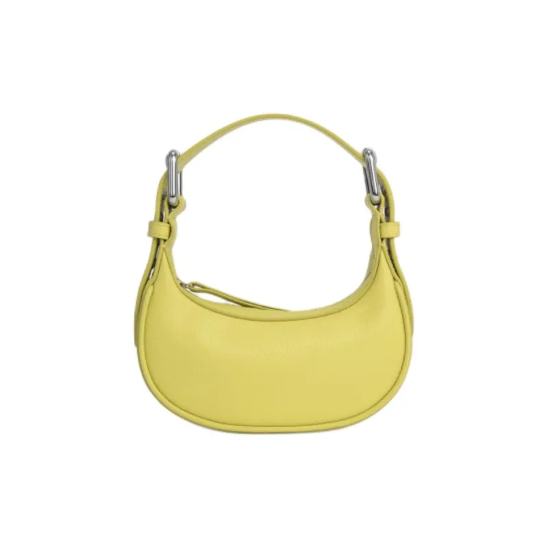By Far Soho Grained Cow Leather One Shoulder Handbags Small Size Women's Yellow Apple-0