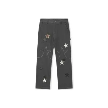 BONELESS Casual Pants Unisex Washable Ink Black