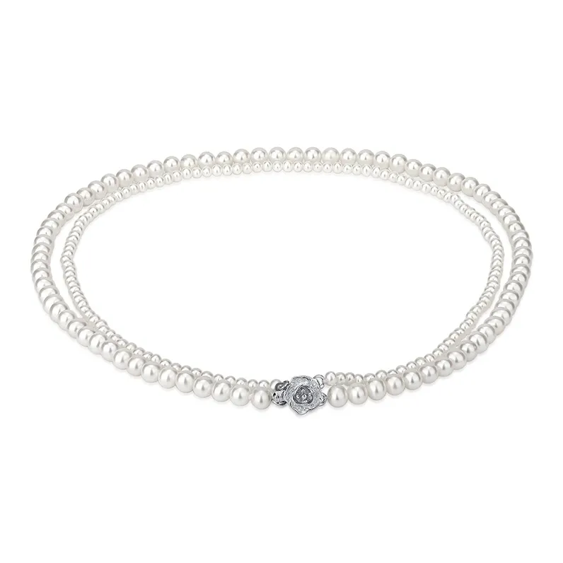 Lao Feng Xiang Pearl Necklaces Women's-6