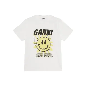 GANNI T Shirts Women's White