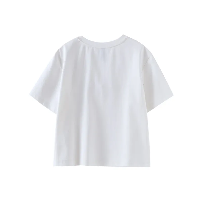 OUNIXUE Summer Regular T Shirt Women's-3