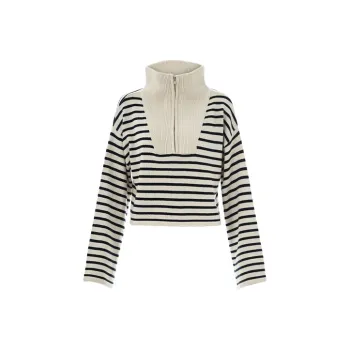 Gyokuu Loose Fit Sweater Women's Black White