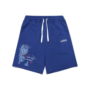 Guuka Casual Shorts Men Blue Purple