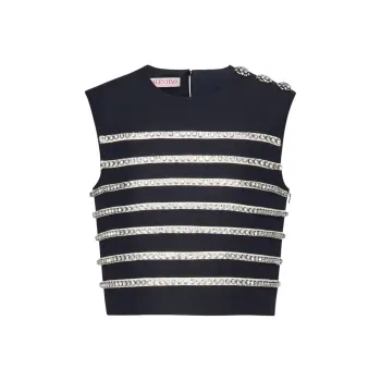 Valentino Tank Tops Women's Black