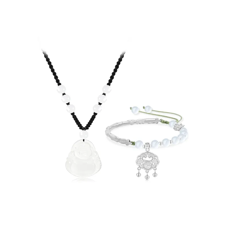 JOYDINNY Chalcedony Necklaces Women's-0