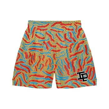 TIP OFF Casual Shorts Unisex Beige Yellow