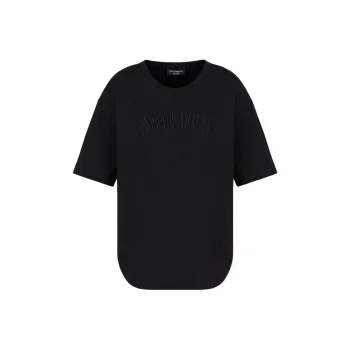 EMPORIO ARMANI Supima Jersey T shirt With Icon Logo Embroidery