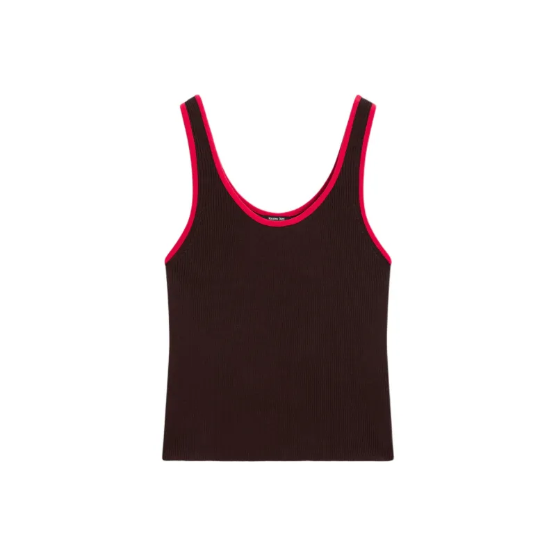 Massimo Dutti Tank Tops Women's Brown-0