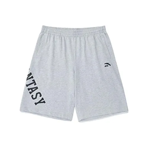 ANTA Life Collection Sports Shorts Men Gray Heather Gray