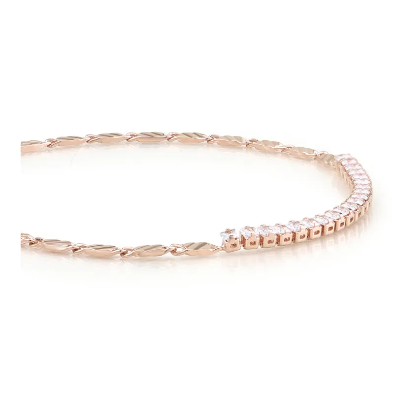 AJIDOU Synthetic Cubic Zirconia Bracelets Women's-3