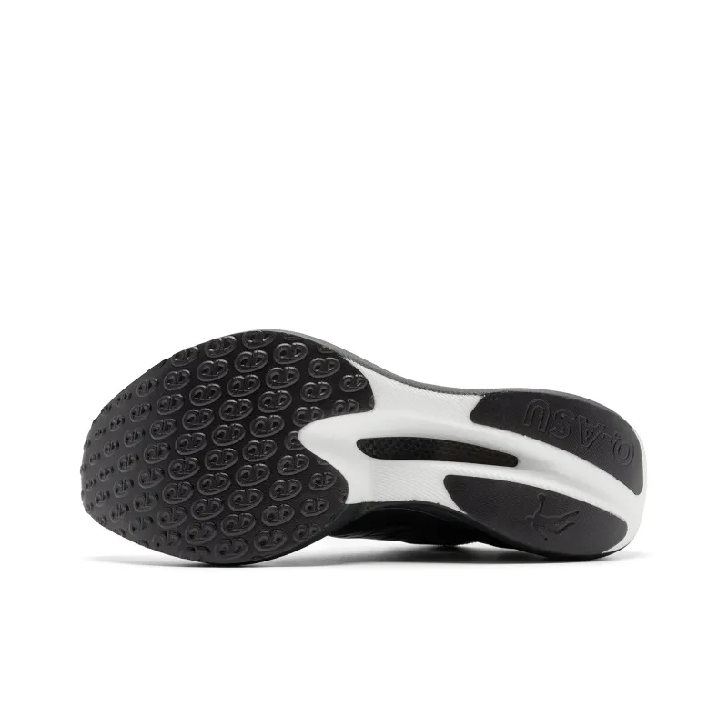 QIAODAN Feiying PB3 Enhanced Edition Running Shoes Men Low Top Black Iron Gray-4