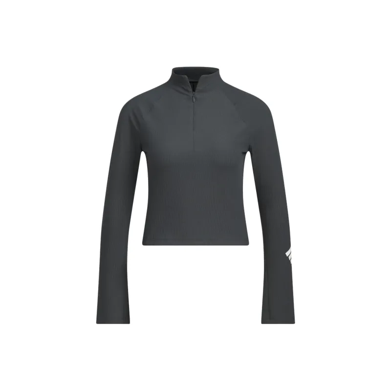 Adidas Climacool Raglan Sleeve T Shirt Women's Carbon Black/Bright White-0