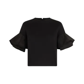 LIU·JO Flounce sleeve T shirt