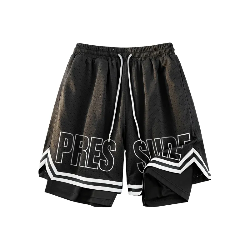 PRESSURE Casual Shorts Unisex-0