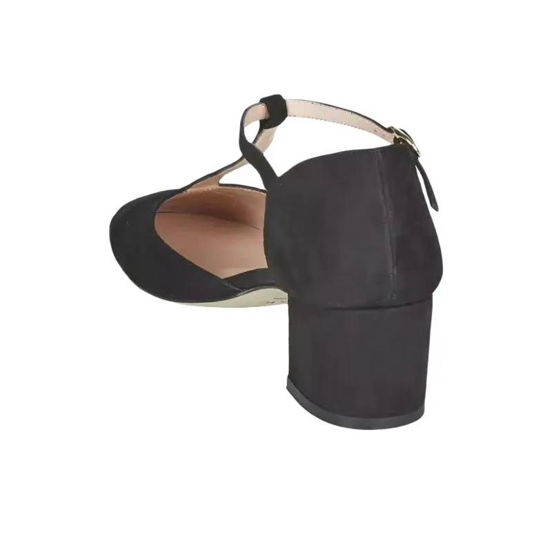 JONAK Chunky Heel High Heels Women's Black-3