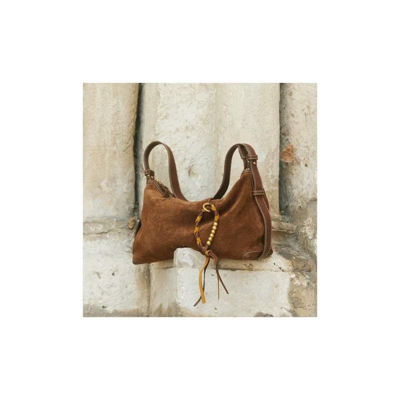 Songmont Cow Leather Bag Accessory Unisex Sandalwood & Camel & Color Block/Sandalwood & Gravel & Color Block-1
