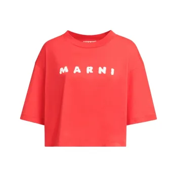 MARNI Logo Scribbled Boxy T Shirt