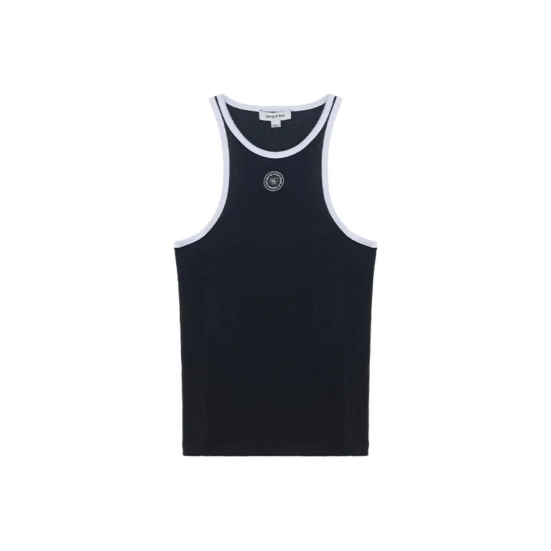 SPORTY & RICH Srhwc Ribbed Tank Top-0