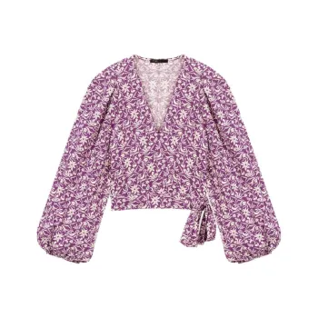 Maje Crop Tops Women's Light Purple
