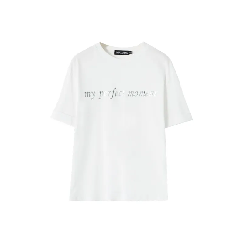 SOON FLOWER Summer T Shirt Women's White-0
