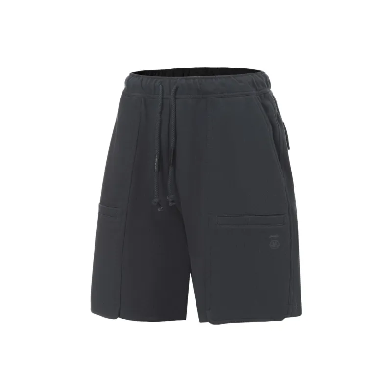 LiNing Li Ning X Jackie Chan Co branded Kung Fu Series Sports Shorts Men Charcoal Black-0