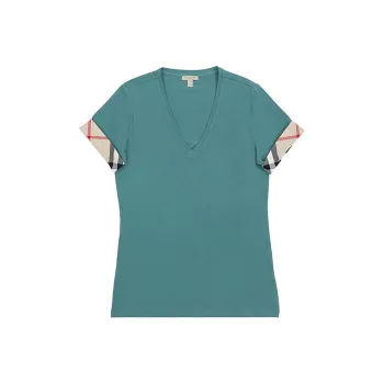 Burberry T Shirts Women's Green