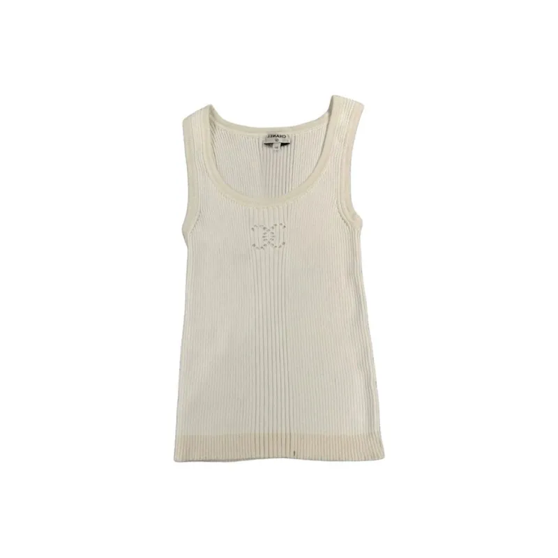 CHANEL Tank Tops Women's White-0