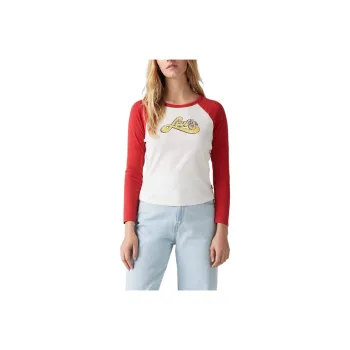 Levis T Shirts Women's Red