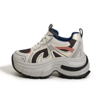 Milan Love Song Cushioning, Slip Resistant, And Abrasion Resistant Low Top Chunky Sneakers Women's