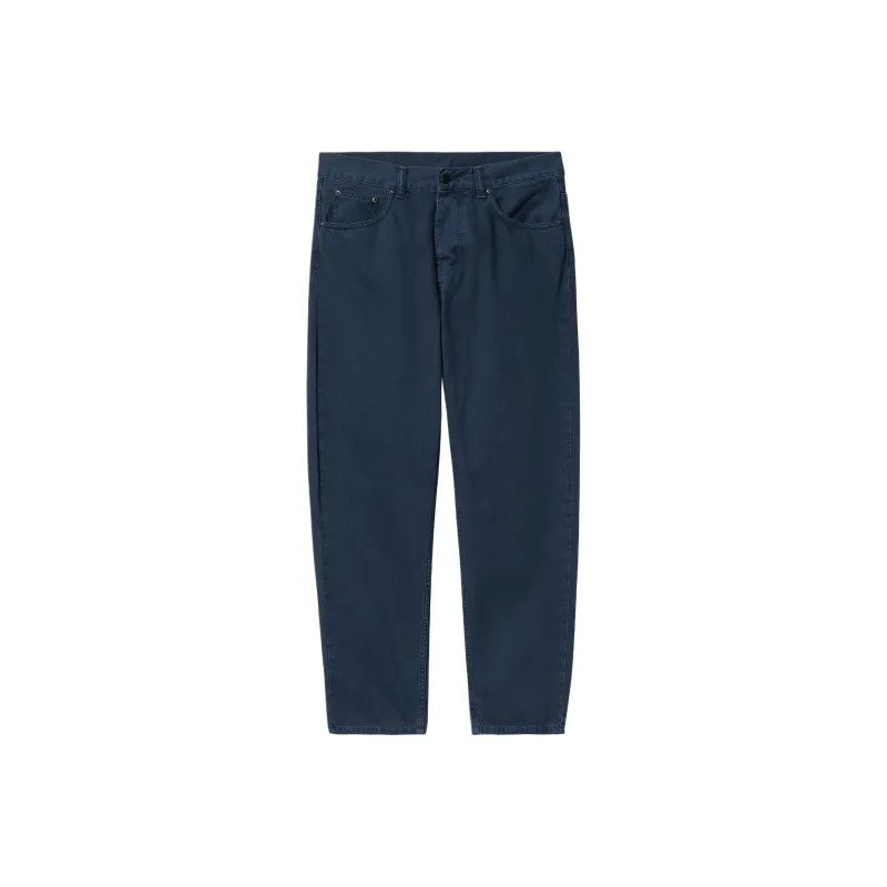 Carhartt WIP Newel Casual Pants Men Marine Blue-0