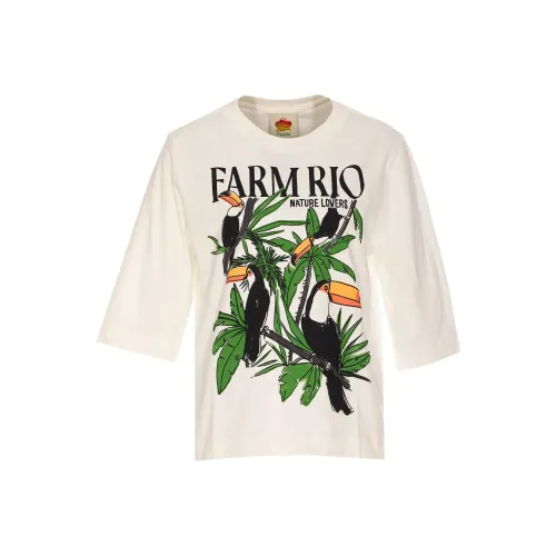 Farm Rio T Shirts Women's White