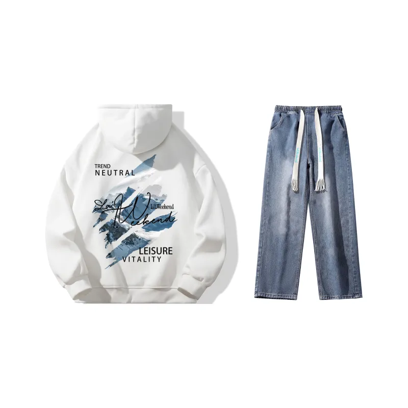 LA'T.WEEKEND Sweatshirt Set Unisex-26