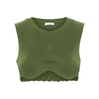 Patrizia Pepe Underwire cup Cropped Tank Top