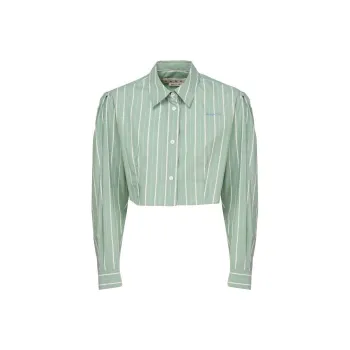 MARNI Cropped Box Long Sleeve Button Down 'Millet'