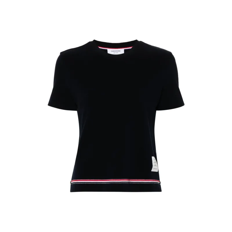 THOM BROWNE Stripe Detailed Knitted Top-0