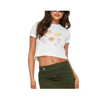 PRINCESS POLLY T-Shirt Women's WHITE/White