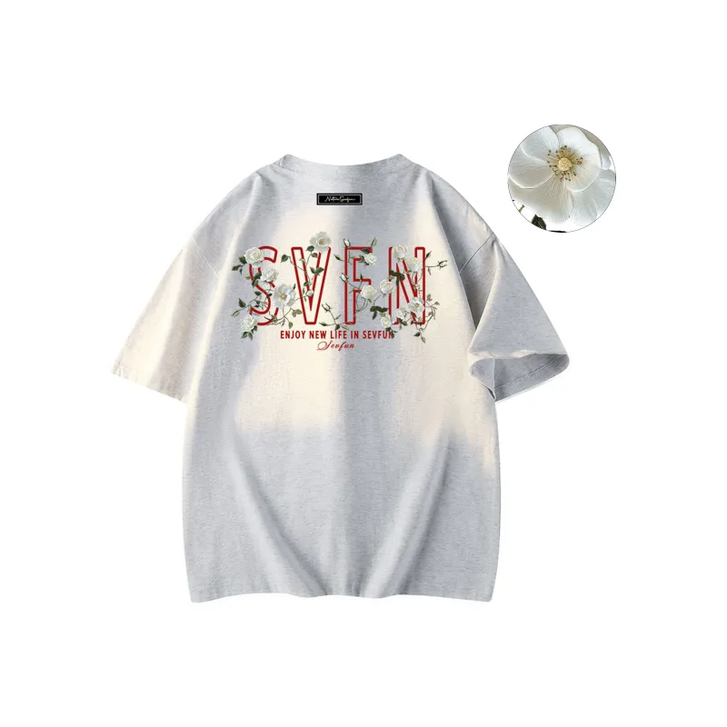 7 SEVFUN T Shirt Unisex Heather Gray Red-2
